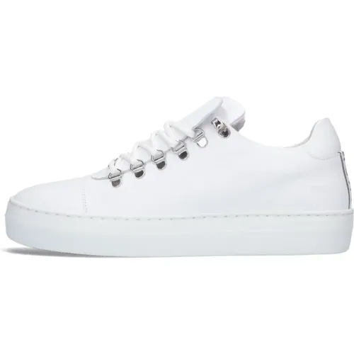 Klassische Weiße Low-Top Sneakers Jagger , Herren, Größe: 42 EU - Nubikk - Modalova