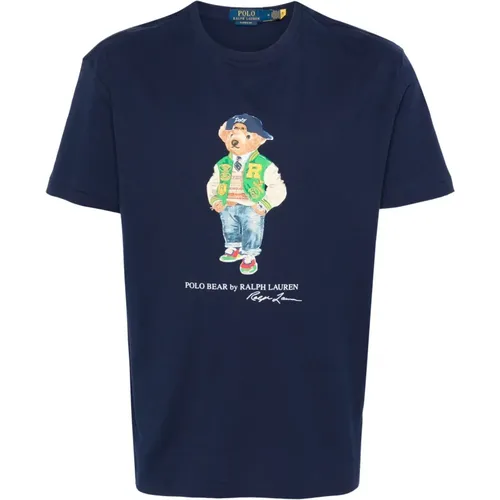 Polo Denim Bear' t-shirt , Herren, Größe: L - Ralph Lauren - Modalova