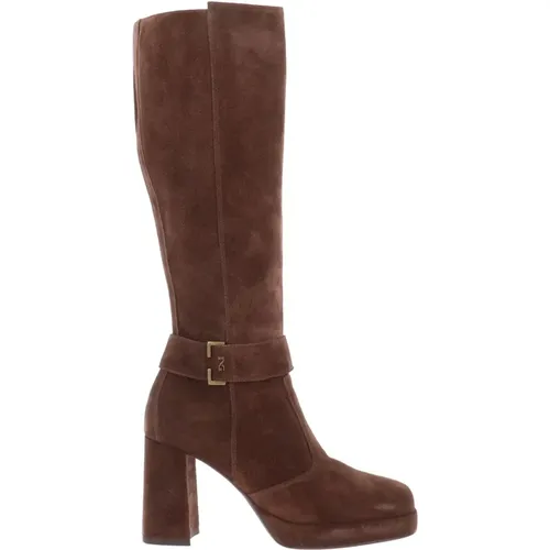 Leather Women`s Boots , female, Sizes: 6 UK - Nerogiardini - Modalova