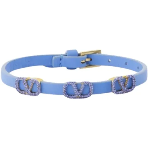 VLogo Armband mit Strass-Emblemen , Damen, Größe: ONE Size - Valentino Garavani - Modalova