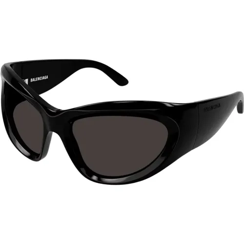 Bold wrap around sunglasses , female, Sizes: 64 MM - Balenciaga - Modalova