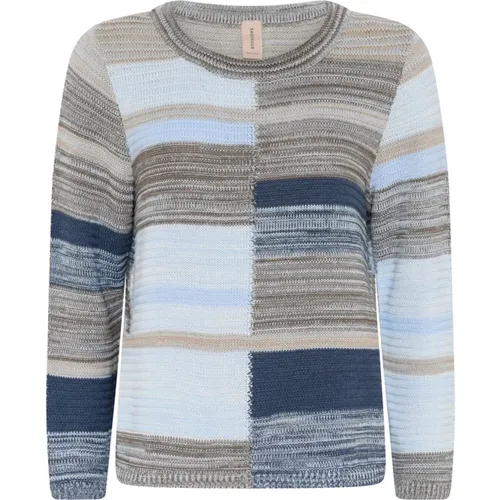 Casual Multicolor Pullover Hellblau , Damen, Größe: L - Skovhuus - Modalova