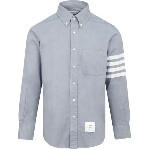 Flannel Shirt Straight Fit , male, Sizes: XL, L - Thom Browne - Modalova