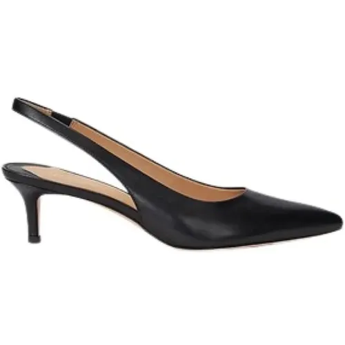 Leather Decollette Shoes , female, Sizes: 6 1/2 UK, 3 1/2 UK, 5 UK, 5 1/2 UK, 4 UK - Ralph Lauren - Modalova