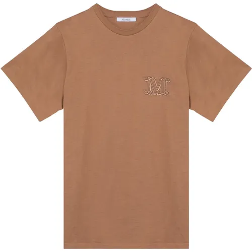 Kurzarm Rundhals T-Shirt , Damen, Größe: M - Max Mara - Modalova