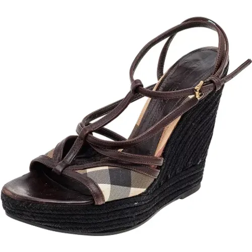 Pre-owned Canvas sandals , female, Sizes: 6 UK - Burberry Vintage - Modalova