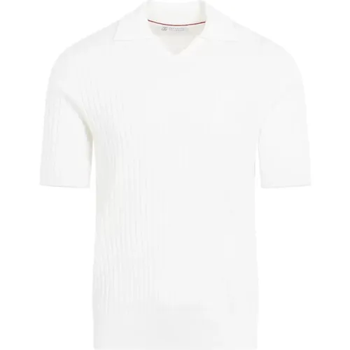 Cotton Polo Shirt , male, Sizes: L, XL - BRUNELLO CUCINELLI - Modalova