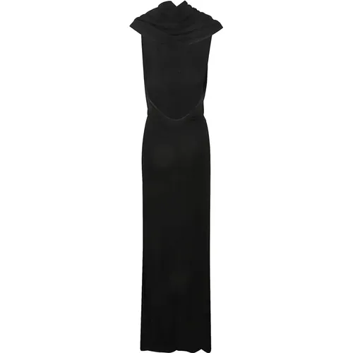 Schwarze kleid für Frauen - Saint Laurent - Modalova