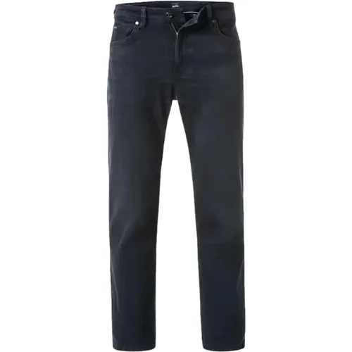 Regular Fit Denim Jeans Blau Schwarz - Hugo Boss - Modalova