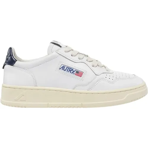 Vintage Style Low Top Sneakers , male, Sizes: 8 UK - Autry - Modalova