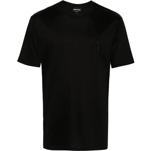 Elegant Short Sleeve T-shirt , male, Sizes: XL, L, M, 3XL - Giorgio Armani - Modalova