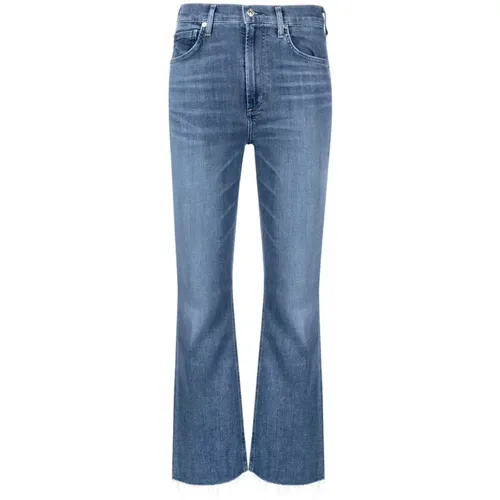 Cropped Jeans with Logo Patch , female, Sizes: W32, W31, W28, W29 - Citizens of Humanity - Modalova