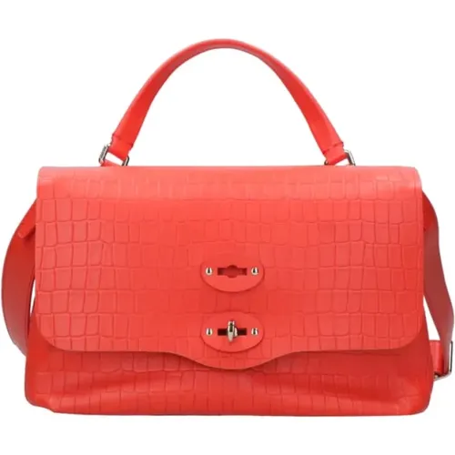 Luxus-Handtasche mit Krokoprägung , Damen, Größe: S - Zanellato - Modalova