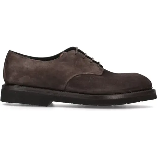 Suede Lace-Up Derby Shoes , male, Sizes: 7 1/2 UK, 9 UK, 9 1/2 UK, 7 UK, 8 1/2 UK - Premiata - Modalova