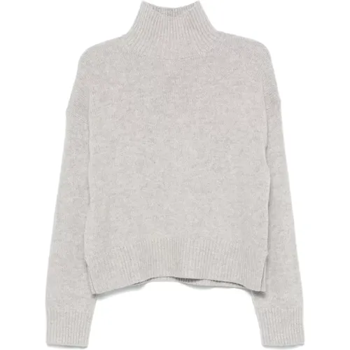 Graue Pullover Kollektion , Damen, Größe: L - Calvin Klein - Modalova