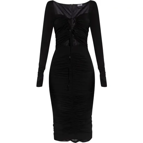 Kleid mit Einschnitten , Damen, Größe: S - Versace Jeans Couture - Modalova