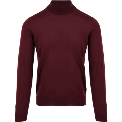 Bordeaux Pullover für Herren , Herren, Größe: 2XL - Filippo De Laurentiis - Modalova