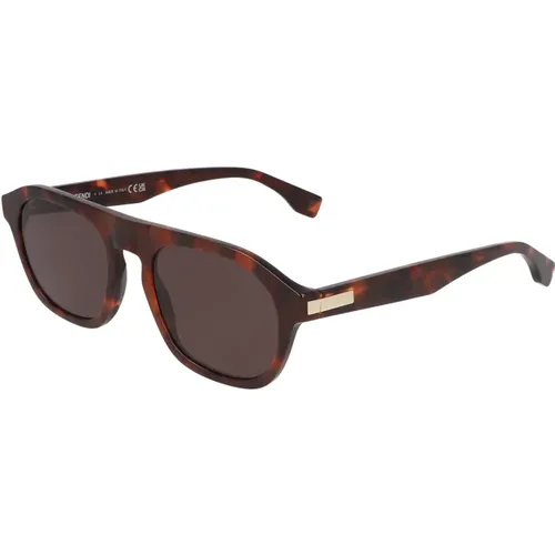 Stilvolle Piloten-Sonnenbrille aus Acetat , unisex, Größe: 52 MM - Fendi - Modalova