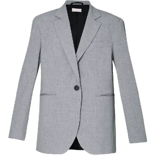 Grey Frozen Blazer with Slits , female, Sizes: M, S, L, 2XS, XS - Liu Jo - Modalova