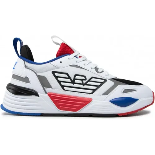 Triple Red Blue Sneaker , Herren, Größe: 40 EU - Emporio Armani EA7 - Modalova