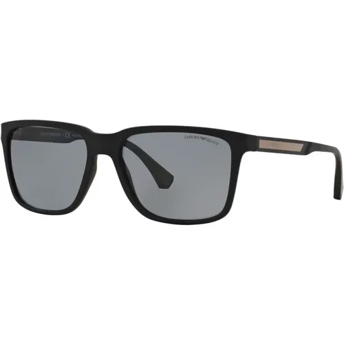 Sunglasses in Rubber , male, Sizes: 56 MM - Emporio Armani - Modalova