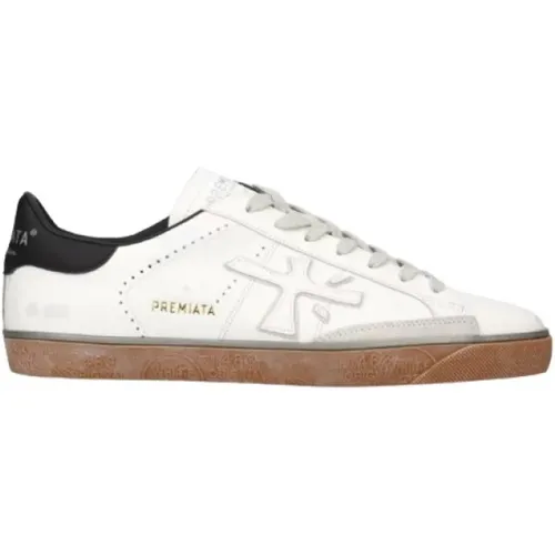 Leather Sneakers with Logo Detail , male, Sizes: 7 UK - Premiata - Modalova