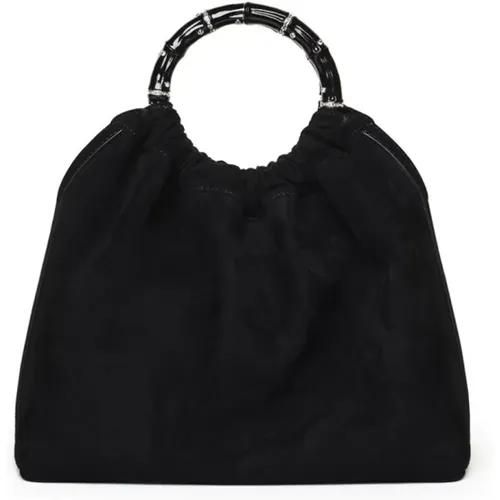 Suede Embellished Sienna Bag , female, Sizes: ONE SIZE - Marina Raphael - Modalova