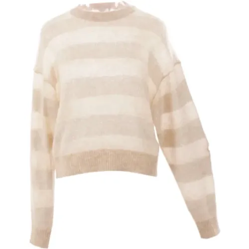 Sequin Striped Sweater , female, Sizes: L, M, S - BRUNELLO CUCINELLI - Modalova