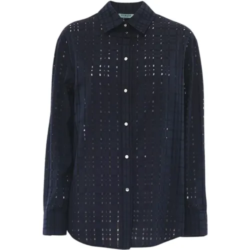 Perforated Shirt , female, Sizes: L, 2XL, XL - Durazzi Milano - Modalova