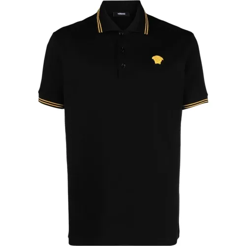 Polo Shirt Greca Detailing Medusa , male, Sizes: 2XL, S, M, XL, L - Versace - Modalova