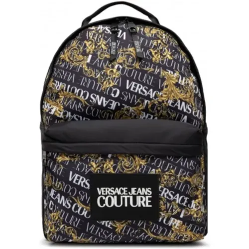 Men`s Baroque Print Backpack , male, Sizes: ONE SIZE - Versace Jeans Couture - Modalova