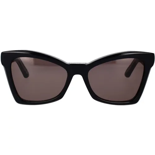 Womens Cat-Eye Sunglasses with Precise Angles , female, Sizes: 57 MM - Balenciaga - Modalova