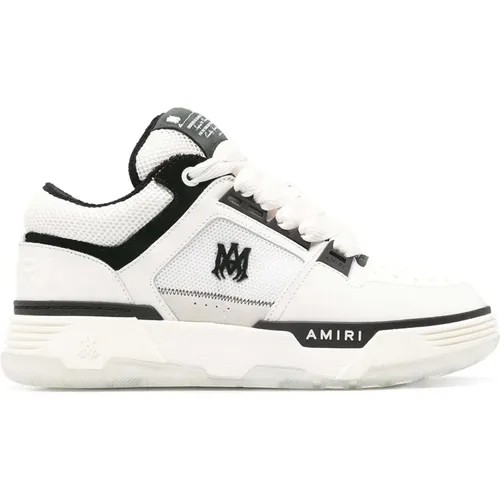 Black Leather Low-Top Sneakers , male, Sizes: 11 UK, 8 UK, 7 UK, 10 UK - Amiri - Modalova