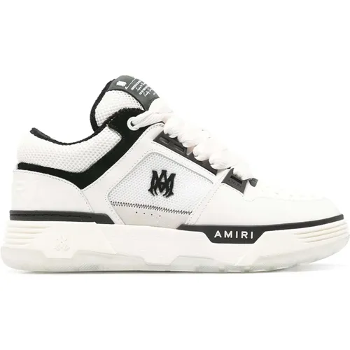 Black Leather Low-Top Sneakers , male, Sizes: 11 UK, 8 UK, 7 UK, 9 UK, 6 UK, 10 UK - Amiri - Modalova