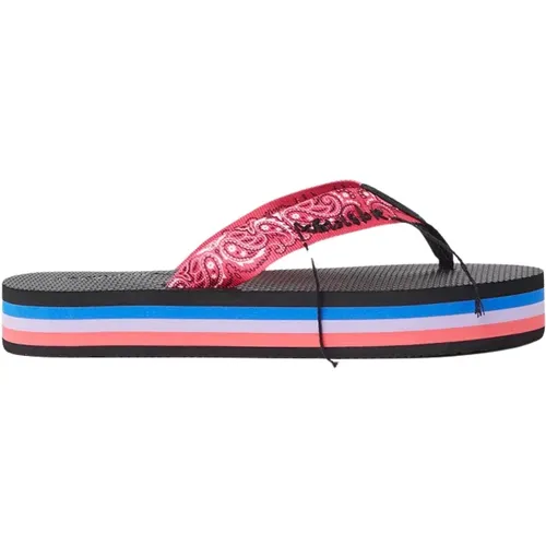 Paisley Print Flip Flops mit Offener Zehenpartie - Arizona Love - Modalova