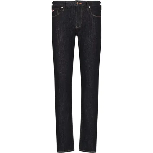 Timeless Slim-Fit Denim Jeans , male, Sizes: W36, W33 - Emporio Armani - Modalova