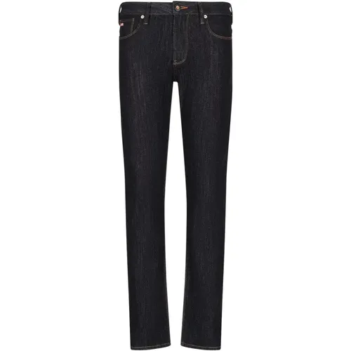 Timeless Slim-Fit Denim Jeans , male, Sizes: W36, W33, W31 - Emporio Armani - Modalova