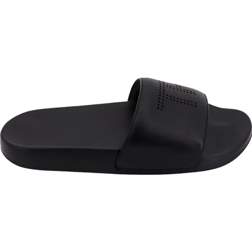 Leather Sandals with Monogram , male, Sizes: 6 UK - Tom Ford - Modalova