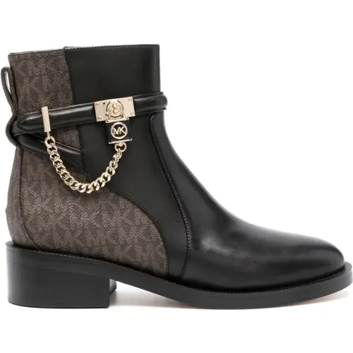 Flat Bootie Ankle Boots , female, Sizes: 8 UK, 6 UK, 4 UK, 4 1/2 UK, 5 1/2 UK, 5 UK, 7 UK, 3 UK - Michael Kors - Modalova