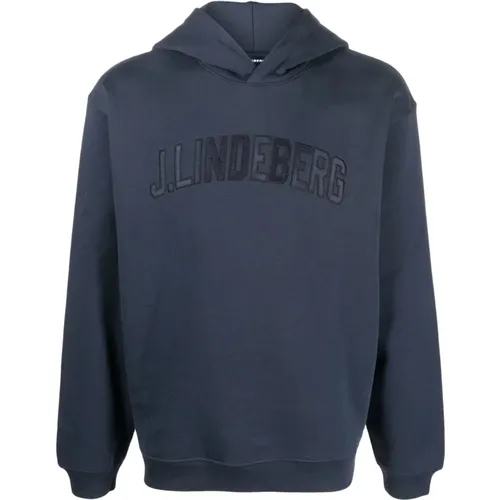 Logo Hoodie Sweater Casual Style , male, Sizes: XL, S, L - J.LINDEBERG - Modalova