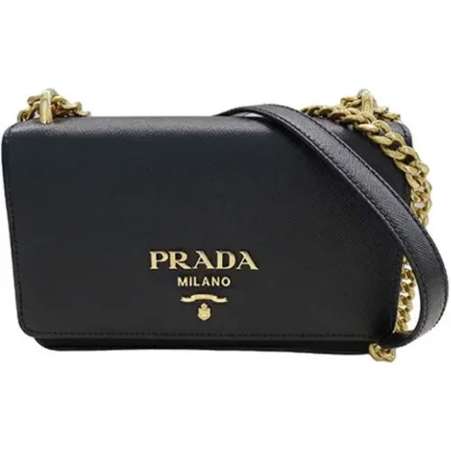 Pre-owned Leather shoulder-bags , female, Sizes: ONE SIZE - Prada Vintage - Modalova