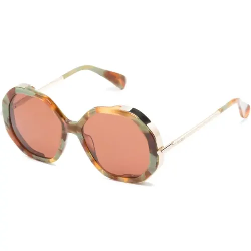 Stilvolle Sonnenbrille für den täglichen Gebrauch , Damen, Größe: 55 MM - Max Mara - Modalova