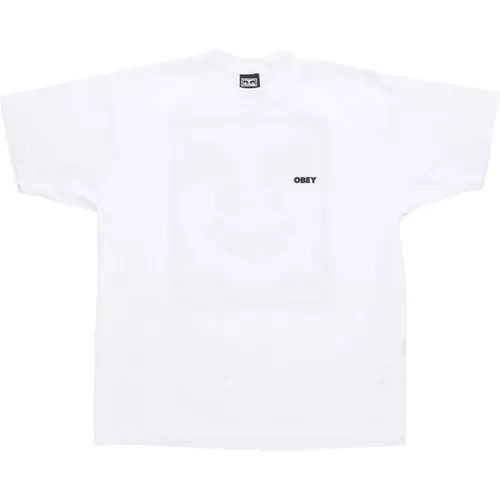 Bold Icon Heavyweight Tee , male, Sizes: XL, L - Obey - Modalova