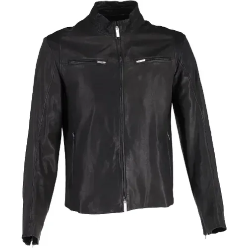 Pre-owned Leather outerwear , male, Sizes: 4XS - Armani Pre-owned - Modalova