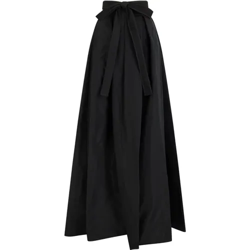 Wide Skirt with Front Slit , female, Sizes: M - pinko - Modalova