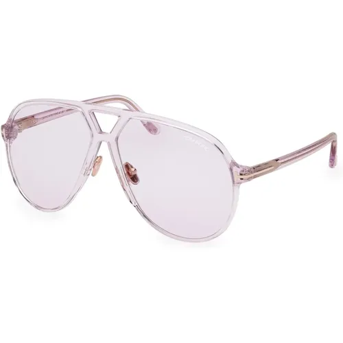 Oversize Pilot Sunglasses , unisex, Sizes: ONE SIZE - Tom Ford - Modalova