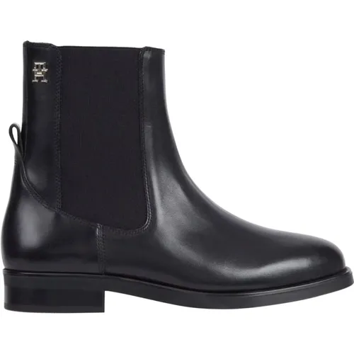 Leather Chelsea Ankle Boots , female, Sizes: 3 UK, 8 UK, 6 UK, 5 UK, 7 UK, 4 UK - Tommy Hilfiger - Modalova