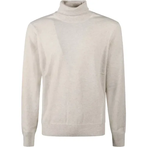 Cashmere Knitwear in Light Camel , male, Sizes: 2XL, L, XL - BRUNELLO CUCINELLI - Modalova