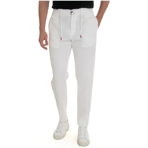 Stylish Men`s Jogger Trousers , male, Sizes: W34 - Kiton - Modalova