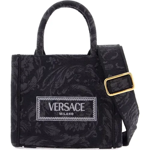 Barocco Mini Tote Bag , female, Sizes: ONE SIZE - Versace - Modalova